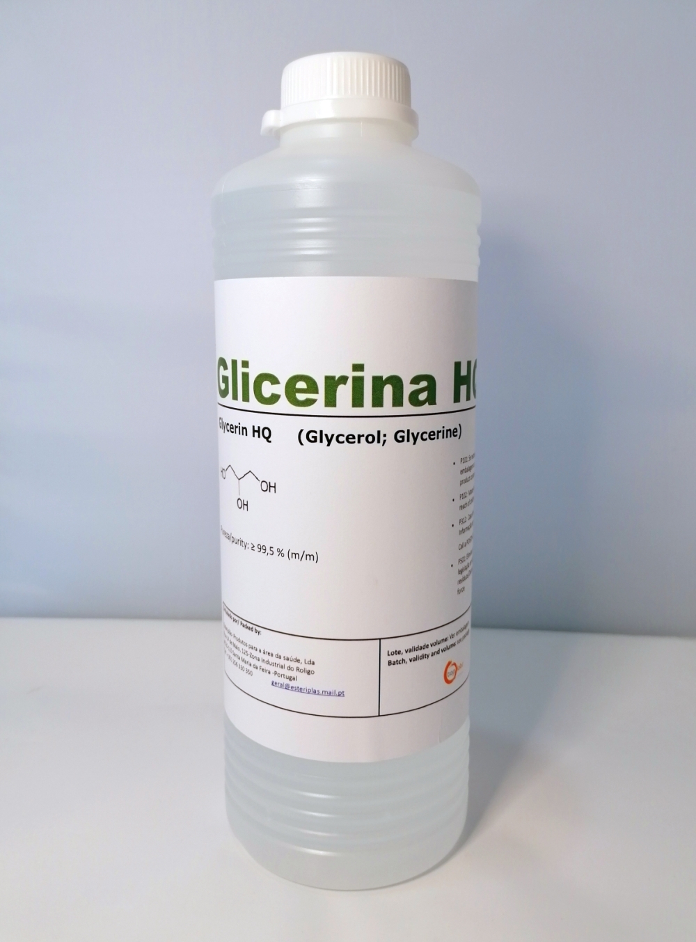 GLICERINA LÍQUIDA   -  High Quality  (99%)  -  1L